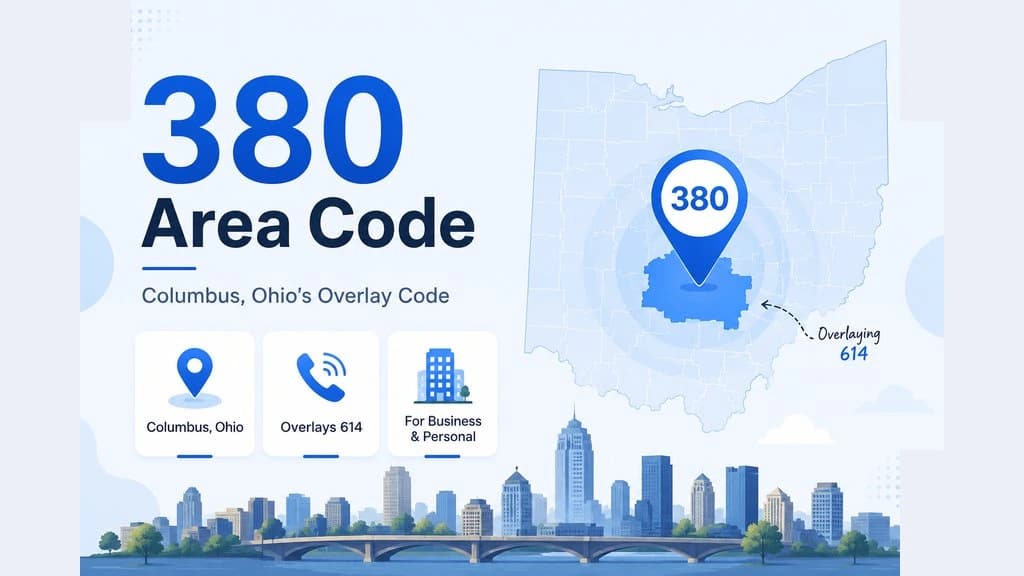 380 area code — Columbus, Ohio coverage