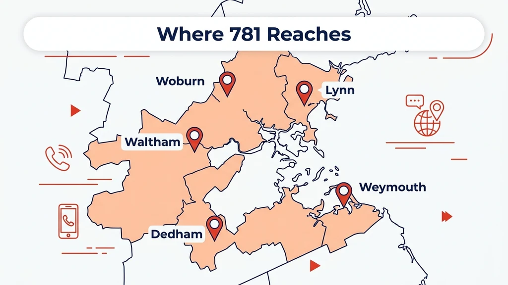 Map graphic showing Boston's Route 128 corridor highlighted with pins for Waltham, Woburn, Lynn, Weymouth, and Dedham