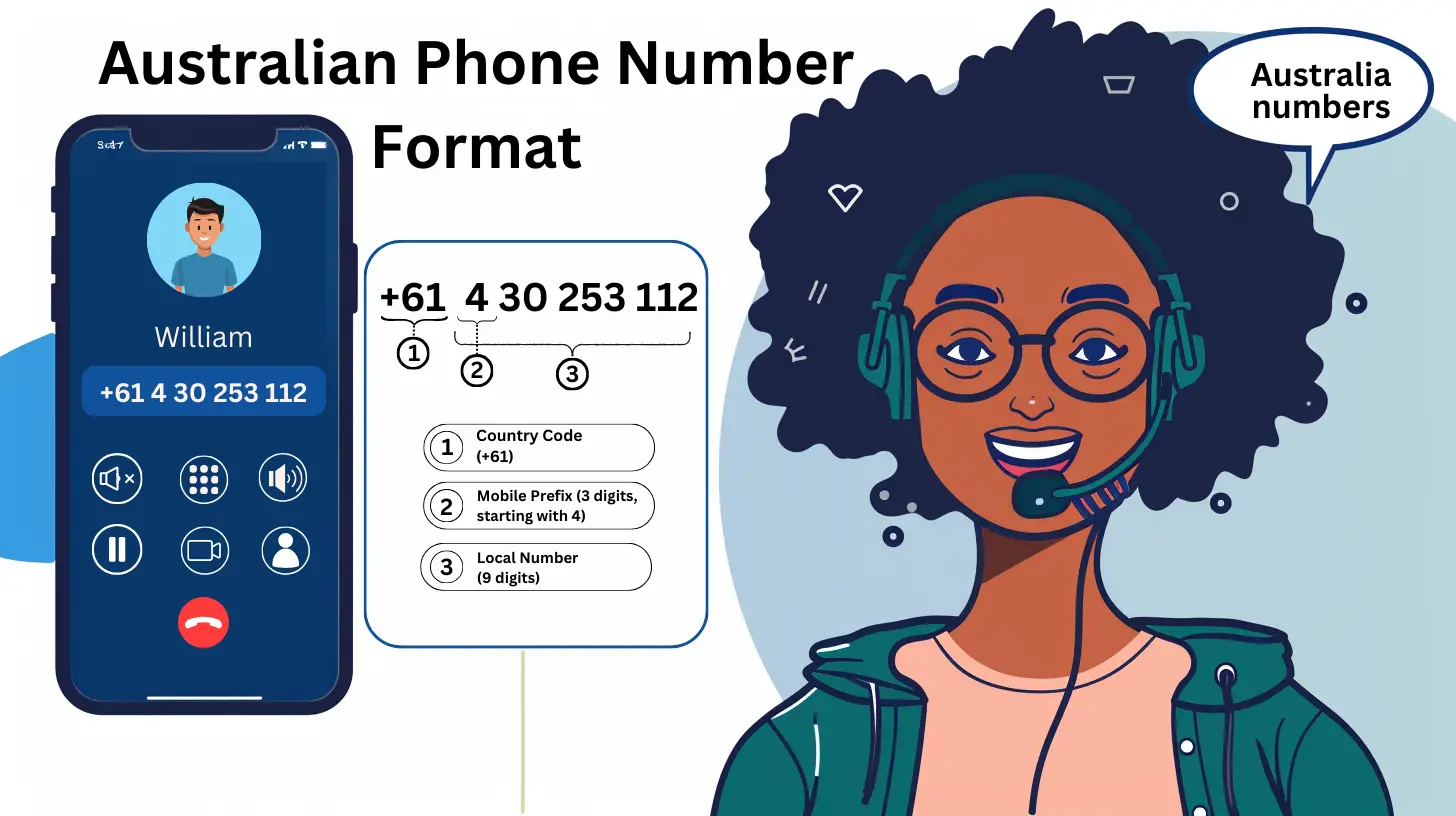 australia mobile number format