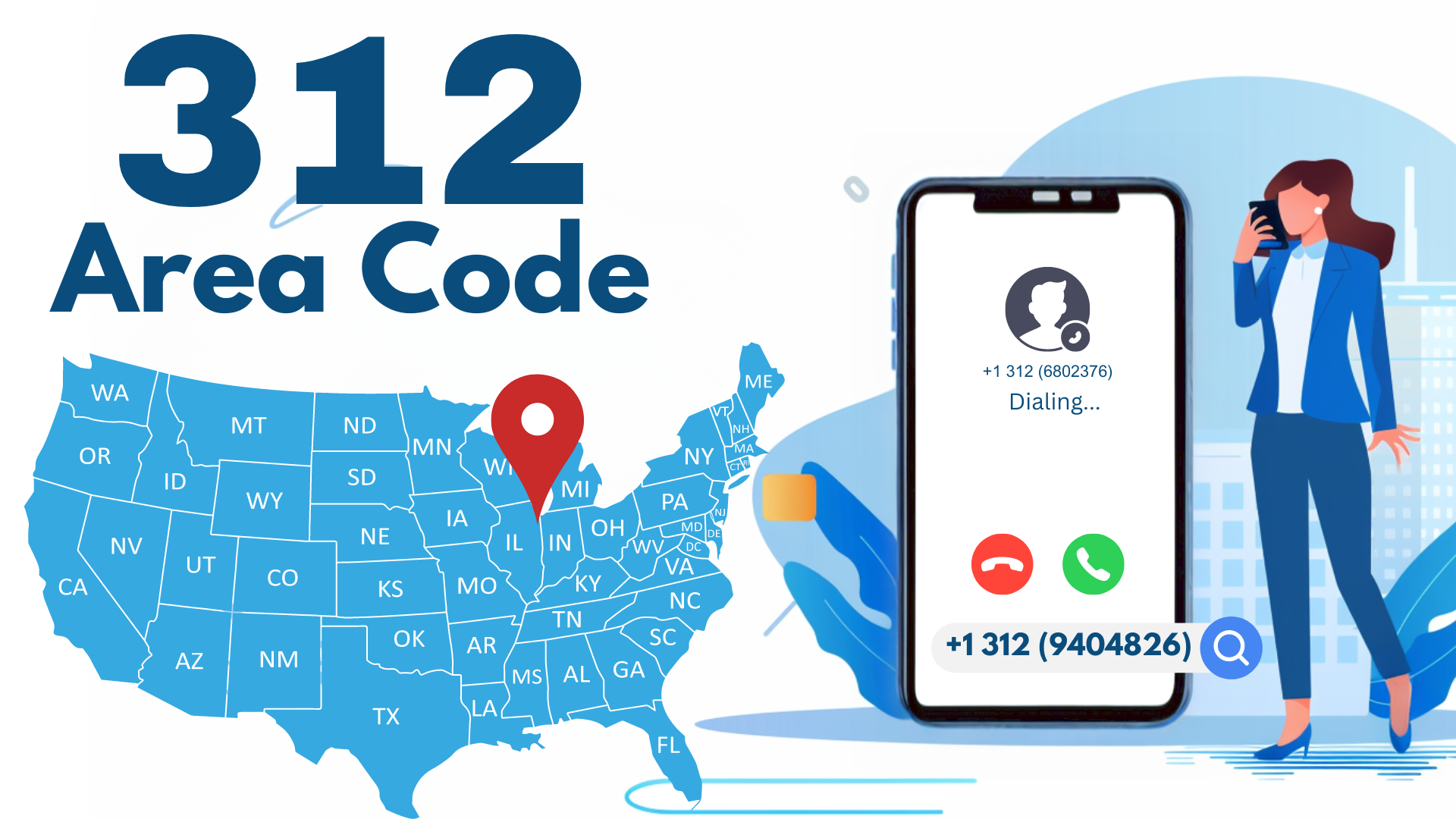 Read more about the article 312 Area Code Phone Number: Chicago’s Iconic Code Explained