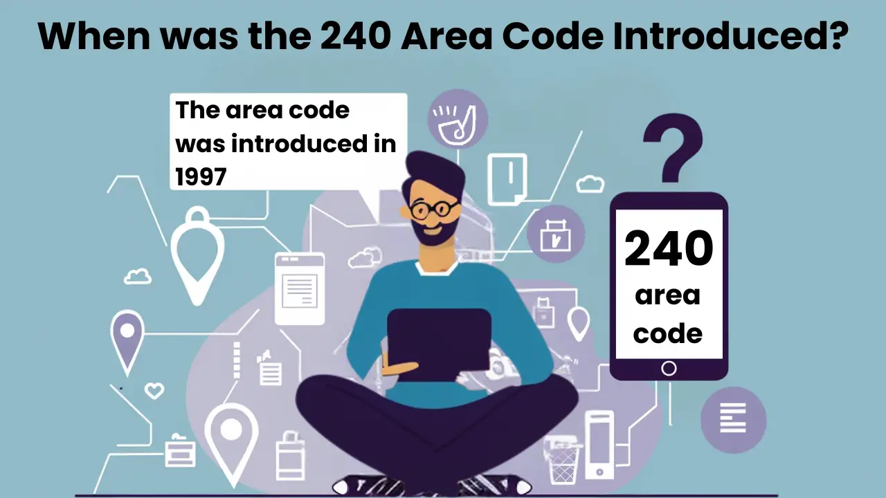 When was the 240 Area Code Introduced?