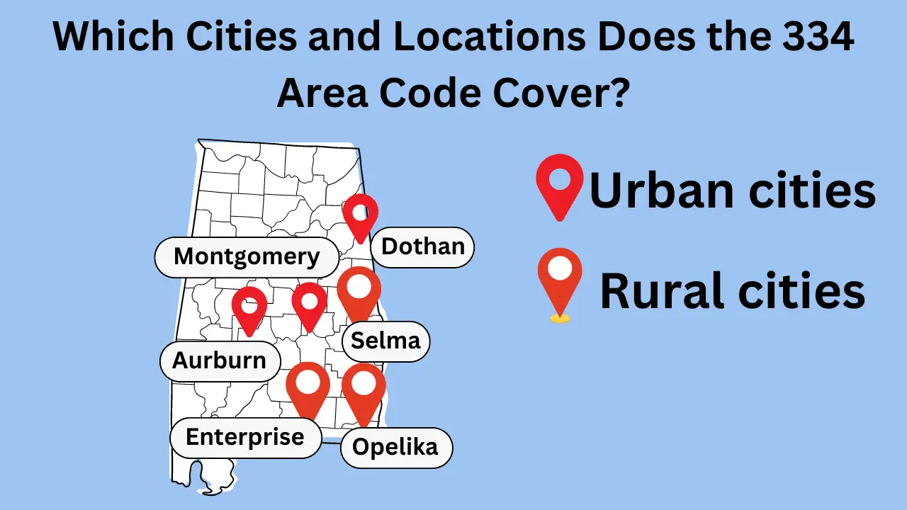 Which Cities and Locations Does the 334 Area Code Cover?