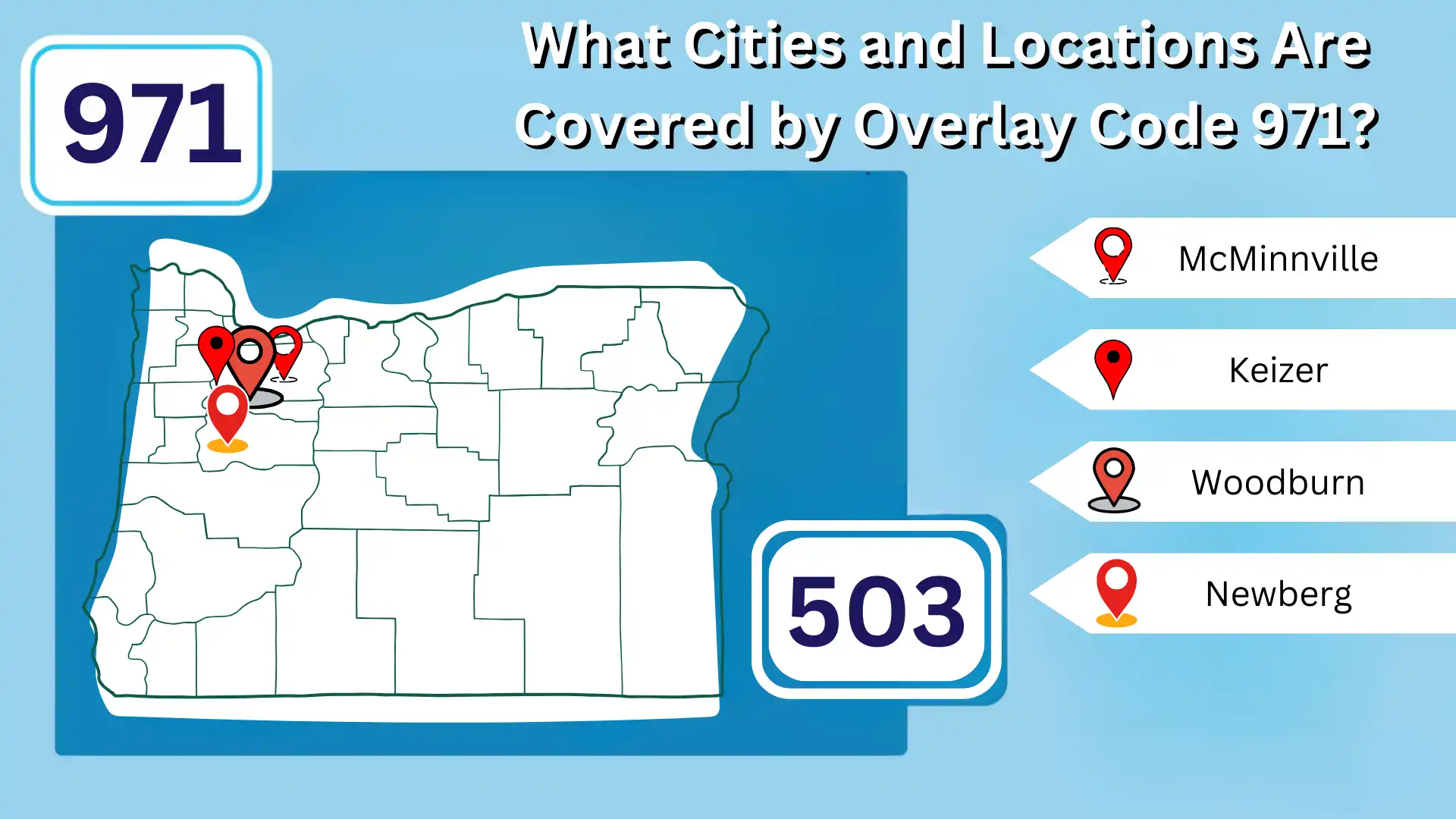 What Cities and Locations Are Covered by Overlay Code 971?