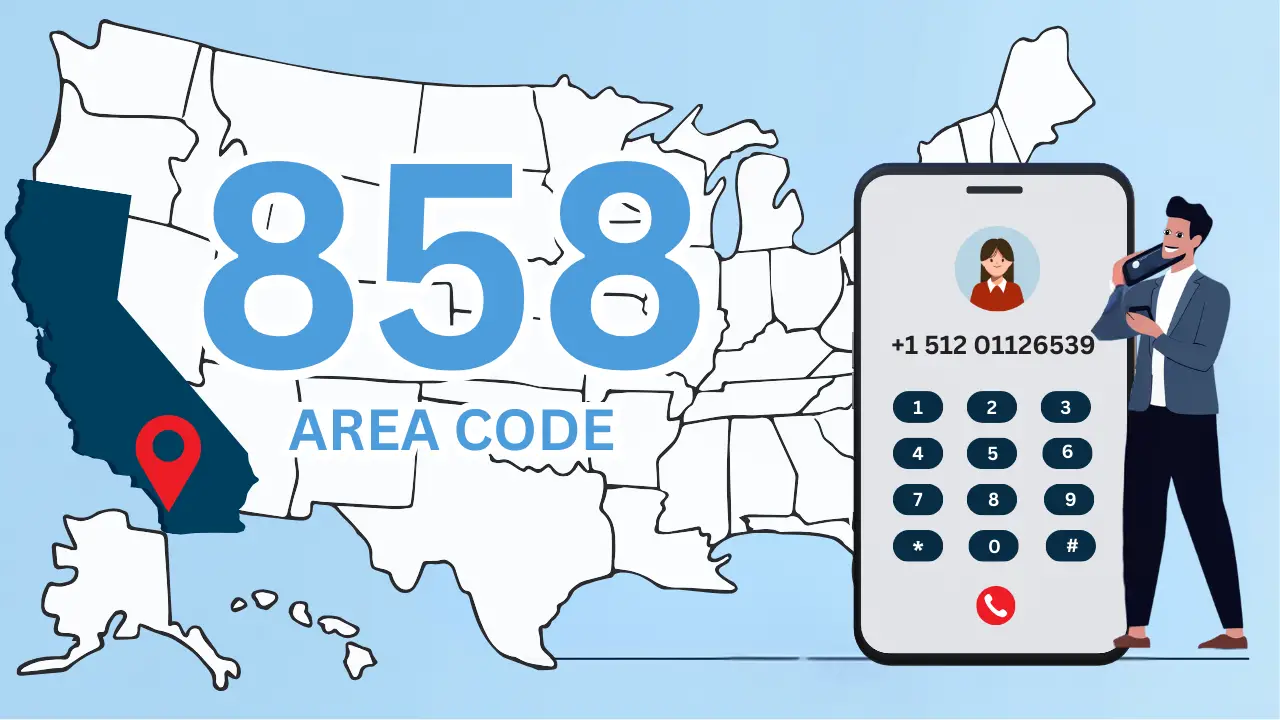 858 area code