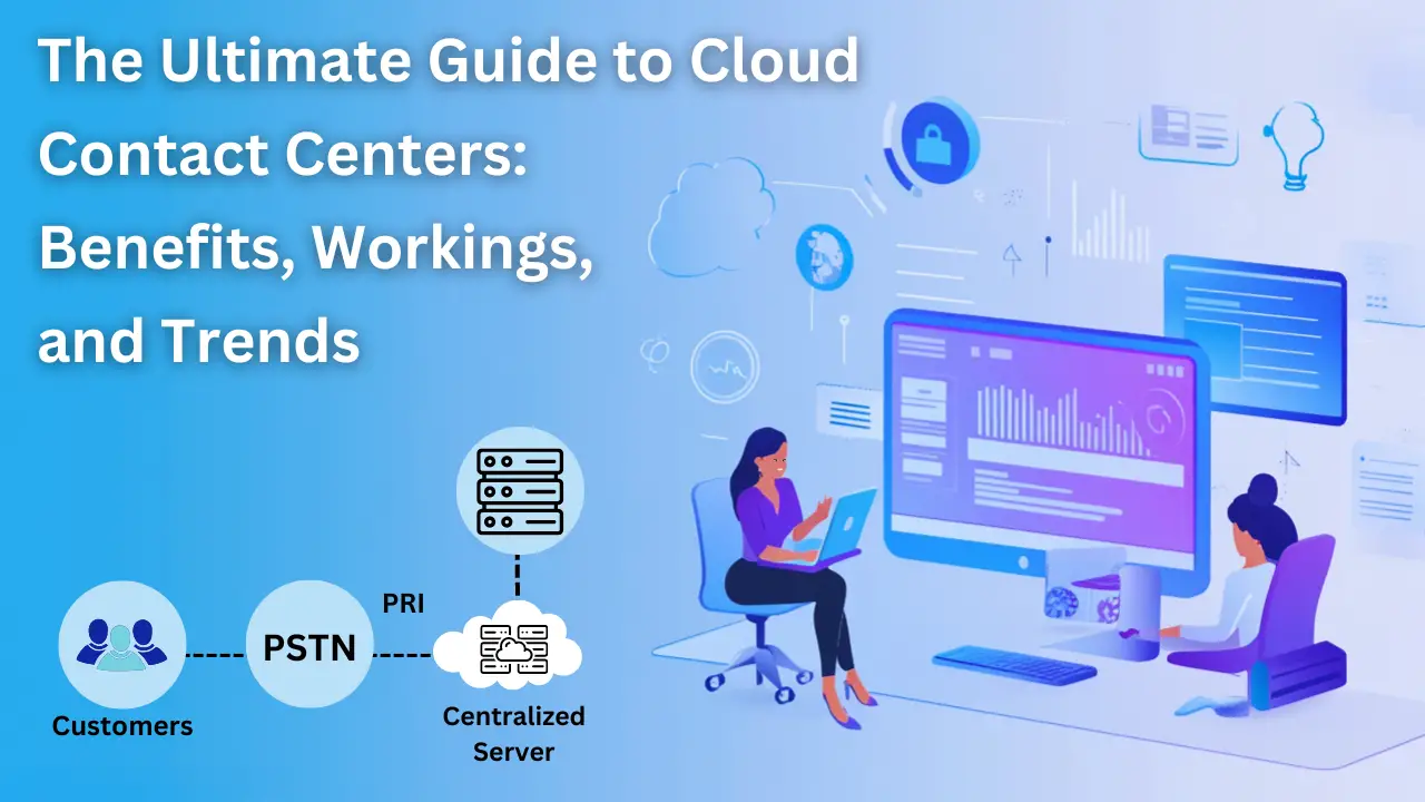 Read more about the article The Ultimate Guide to Cloud Contact Centers: Benefits, Workings & Trends