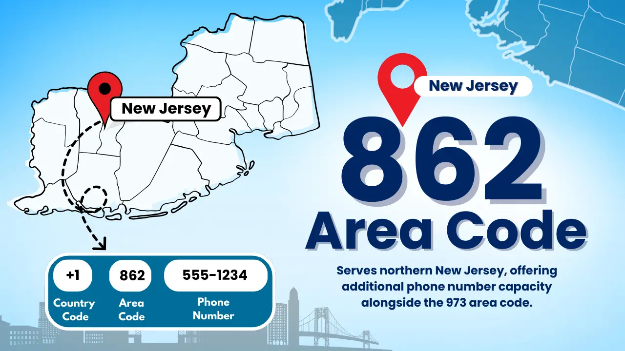 Read more about the article 862 Area Code: Complete Guide to New Jersey Coverage & Phone Lookup