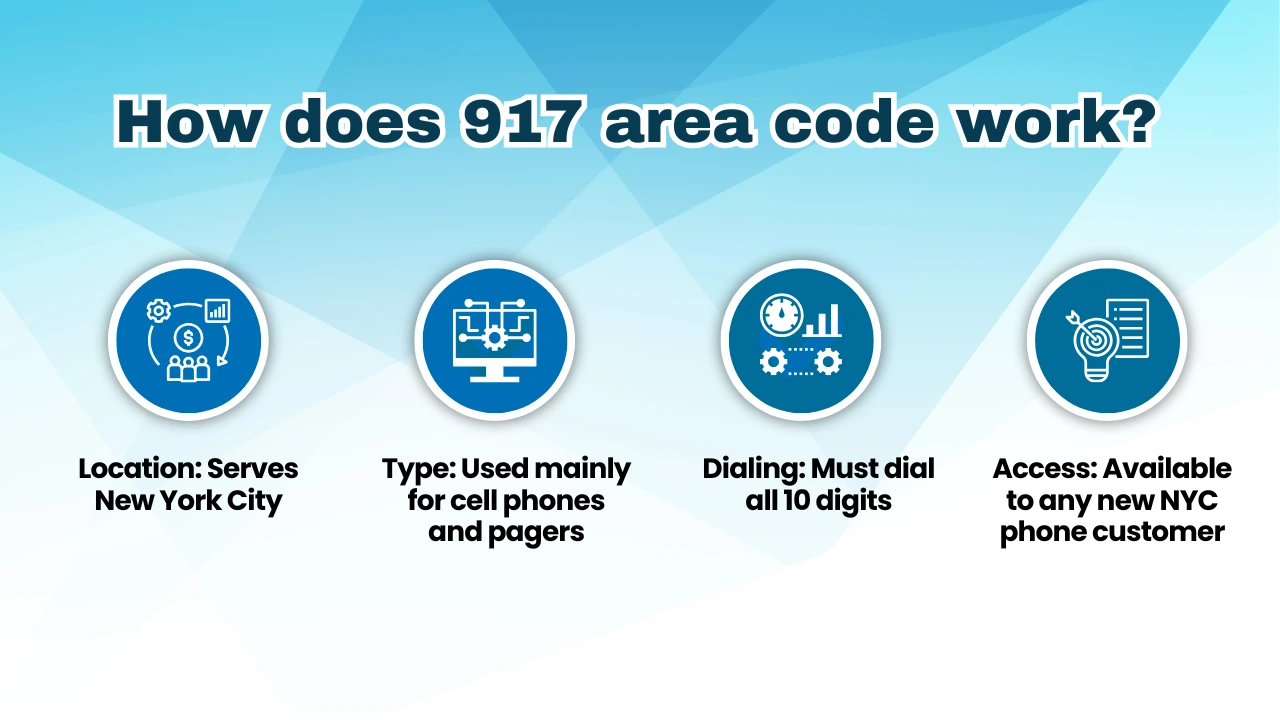 How does 917 area code work