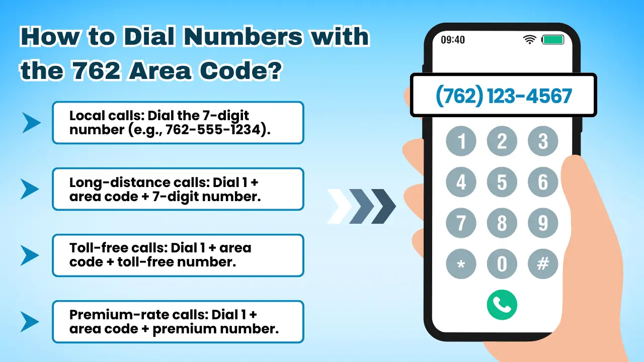 How to Dial Numbers with the 762 Area Code