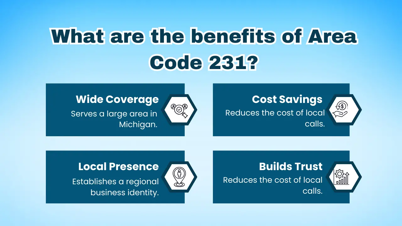 What are the benefits of Area Code 231