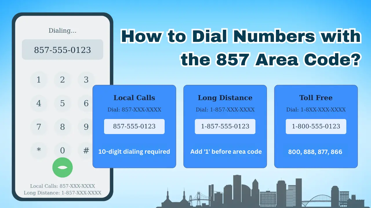 How to Dial Numbers with the 857 Area Code